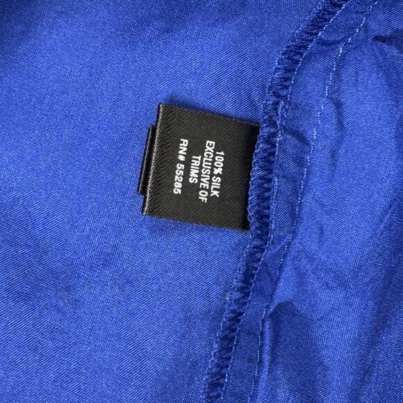 Express Y2K Silk Embroidered Floral Lace Slip Mini Dress Size XS Blue Fairy - Picture 3 of 7